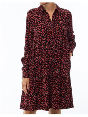 Vestido corto printed ganni