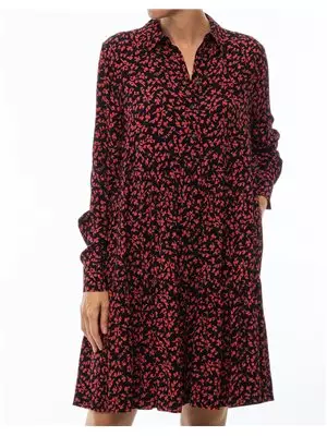 Vestido corto printed ganni
